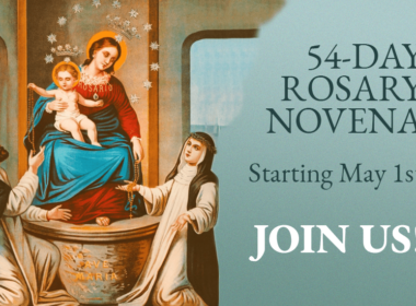 54-day Rosary Novena starting May 1st. Join us!