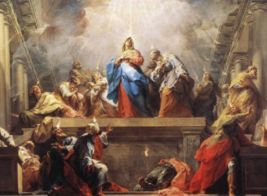 Our Lady and the apostles at Pentecost
