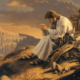 Jesus fasting in the desert