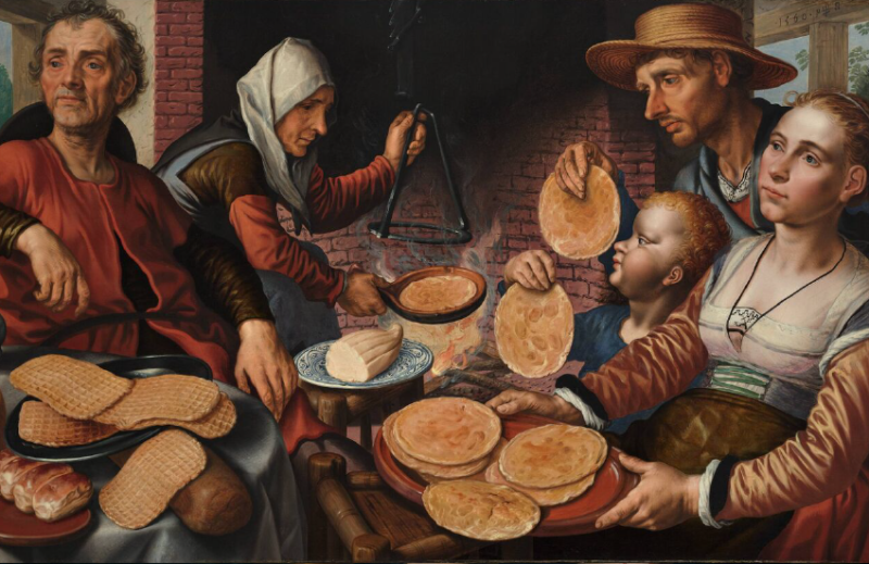Family preparing for Lent by celebrating Pancake Tuesday