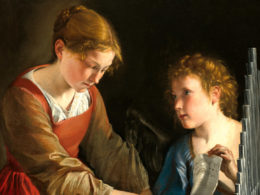 Saint Cecilia and an Angel by Orazio Gentileschi