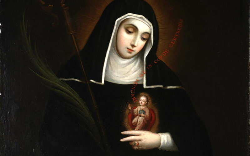 Saint Gertrude by Miguel Cabrera