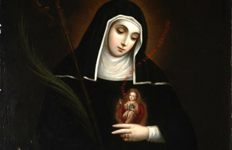 Saint Gertrude by Miguel Cabrera