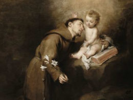 Saint Anthony of Padua and the Infant Jesus by Bartolome Esteban Murillo