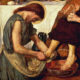 Meditation for the month of February: Humility. Image: “Christ washing Peter’s feet,” by Ford Madox Brown (1821-1893). (DeAgostini Picture Library / Getty Images)