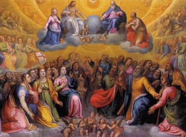 Saints in Heaven with the Blessed Trinity