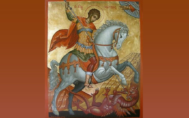 St. George slaying a dragon
