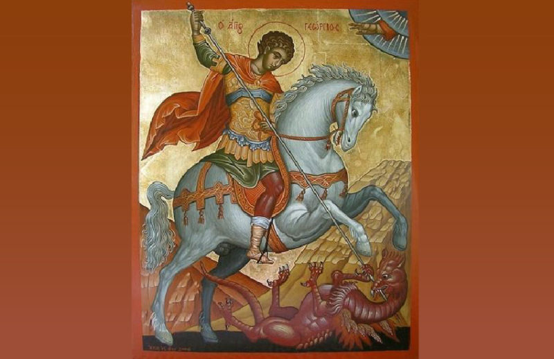 St. George slaying a dragon