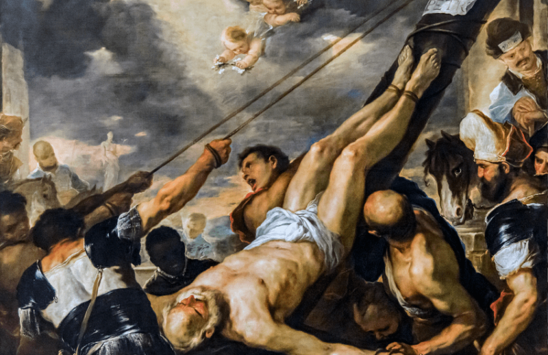 Accademia - Crucifixion of St. Peter by Luca Giordano